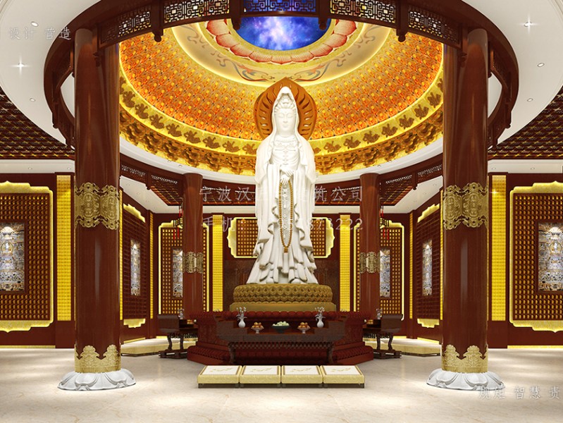 寺廟觀音殿室內(nèi)裝修設(shè)計(jì)圖