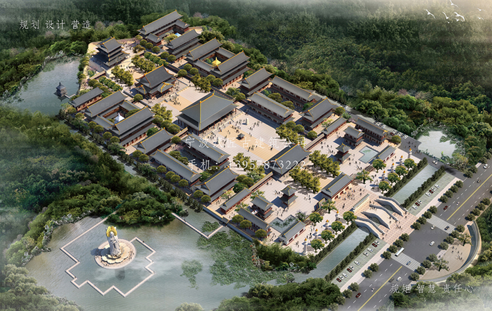 海寧寺廟設(shè)計與施工，古建公司提供一站式建設(shè)服務(wù)